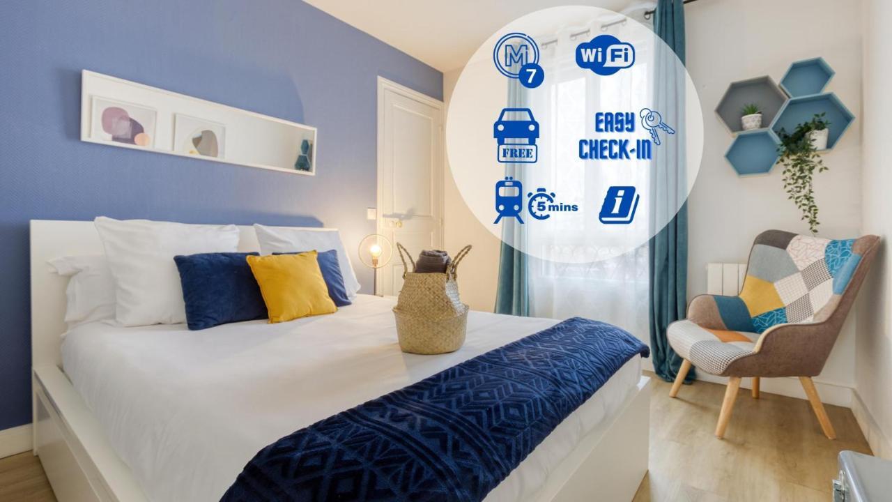 Metro 7 - Gare C - Parking Private- Easy Check-In Apartamento Ivry-sur-Seine Exterior foto